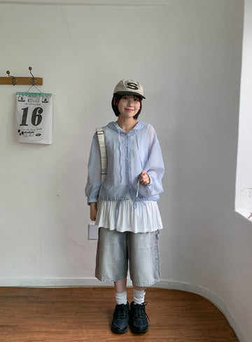 Gochen Carpenter Denim Bermuda Pants